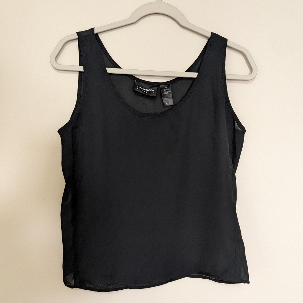 Liz Claiborne Classic Black Tank Top